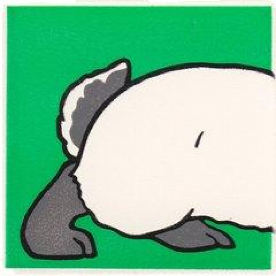 Duplo, Tile 2 x 2 x 1 with Rabbit Mosaic Picture 07 Pattern (Set 1014)