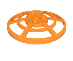 Dish 6 x 6 Inverted (Radar) Webbed - Type 2 (underside attachment positions at 90 degrees)