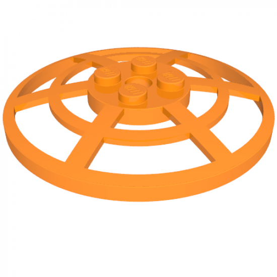 Dish 6 x 6 Inverted (Radar) Webbed - Type 2 (underside attachment positions at 90 degrees)