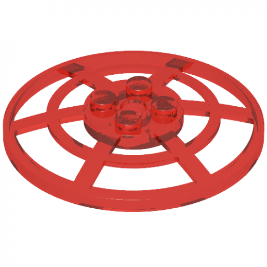 Dish 6 x 6 Inverted (Radar) Webbed - Type 2 (underside attachment positions at 90 degrees)
