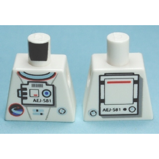 Torso Shuttle Adventure Logo and Equipment with 'AEJ-S81' Front and Back Pattern