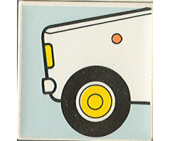 Duplo, Tile 2 x 2 x 1 with Community Mosaic Picture 16 Pattern (Set 9221)