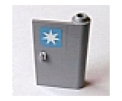 Door 1 x 3 x 4 Right - Open Between Top and Bottom Hinge with Maersk Logo Pattern (Sticker) - Set 10219