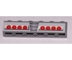 Brick 1 x 6 with Grille and Red Taillights Pattern (Sticker) - Set 8158