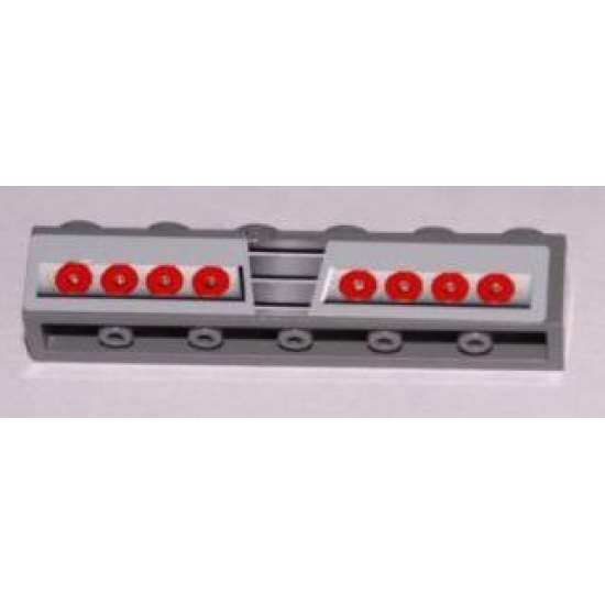 Brick 1 x 6 with Grille and Red Taillights Pattern (Sticker) - Set 8158