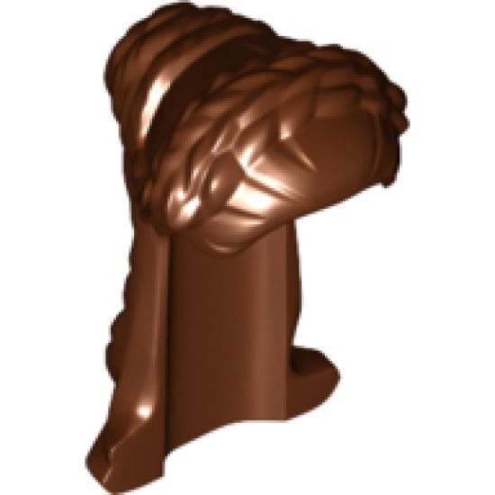 Minifigure, Hair Female Long Top Braided, Elaborate