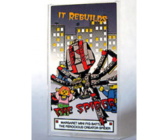 Glass for Window 1 x 4 x 6 with 'THE SPIDER' Movie Poster Pattern (Sticker) - Set 10184