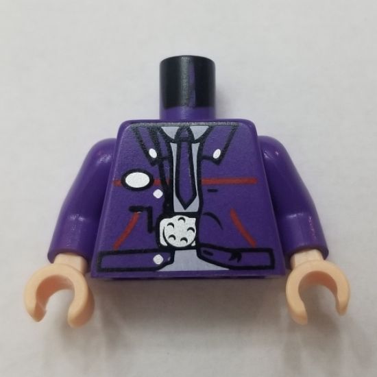 Torso Harry Potter Bus Driver Jacket and Dark Purple Tie Pattern / Dark Purple Arms / Light Nougat Hands