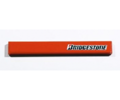 Tile 1 x 8 with 'BRIDGESTONE' Pattern on Right (Sticker) - Set 8674