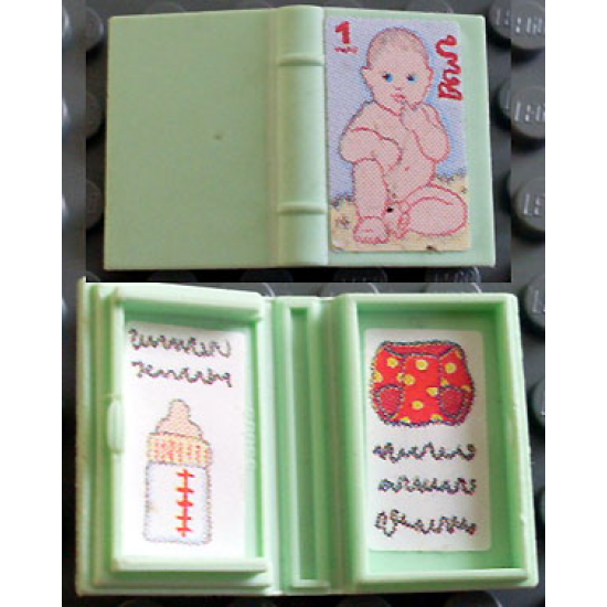 Minifigure, Utensil Book 2 x 3 with Baby Pattern (Stickers) - Sets 3112 / 3241