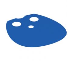 Minifigure, Body Wear Cape Cloth, 2 Holes and Rounded Edges - Spongy Stretchable Fabric