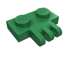 Hinge Plate 1 x 2 with 3 Fingers On Side