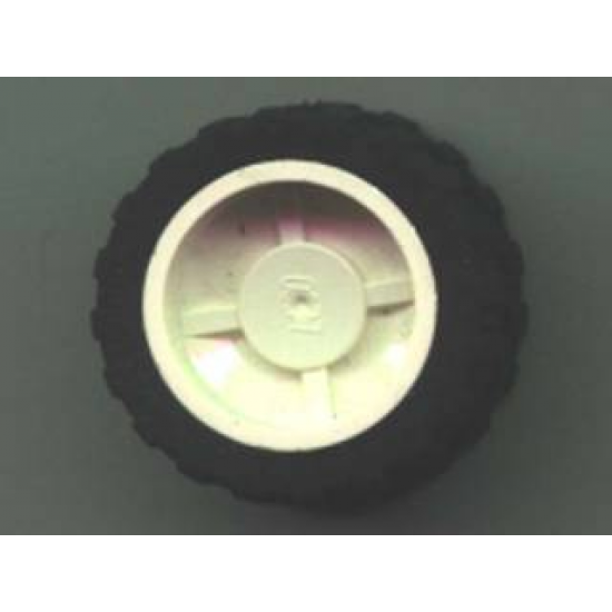 Wheel & Tire Assembly 18mm D. x 14mm with Black Tire 24 x 14 Shallow Tread (30285 / 30648)