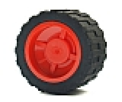 Wheel & Tire Assembly 18mm D. x 14mm with Black Tire 24 x 14 Shallow Tread (30285 / 30648)