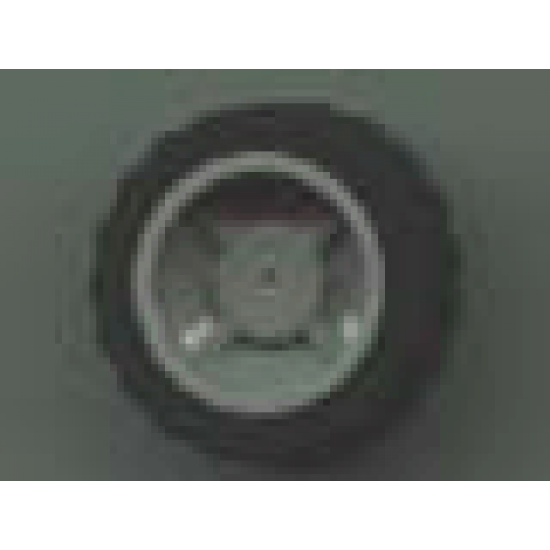 Wheel & Tire Assembly 18mm D. x 14mm with Black Tire 24 x 14 Shallow Tread (30285 / 30648)