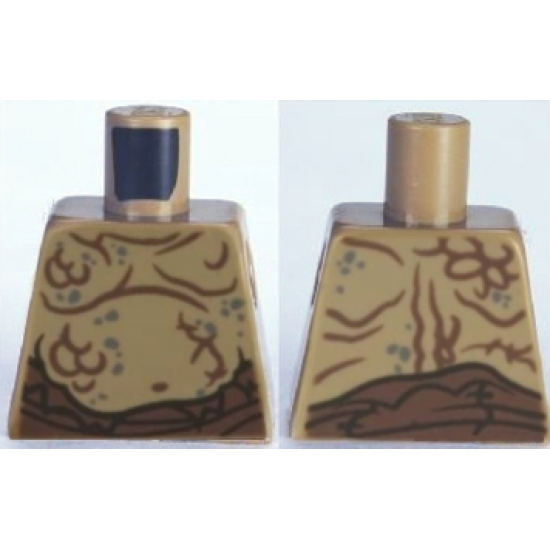 Torso Bare Chest with Body Lines and Waistband Pattern