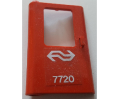 Door 1 x 4 x 5 Train Left with Dutch NS '7720' Pattern (Sticker) - Set 7720