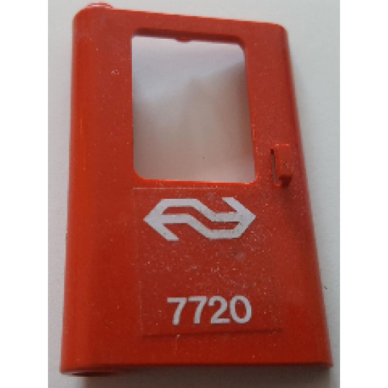 Door 1 x 4 x 5 Train Left with Dutch NS '7720' Pattern (Sticker) - Set 7720