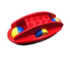 Duplo Rattle Rocking Bottom with Yellow/Blue Wheels