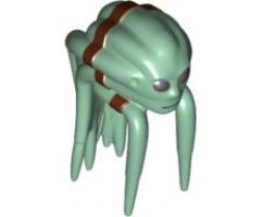 Minifigure, Head, Modified SW Nautolan Pattern (Kit Fisto)