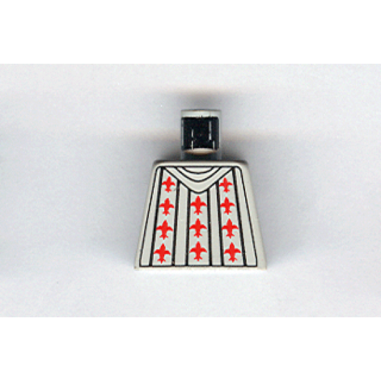 Torso Castle Fright Knights Fleur de Lis Pattern