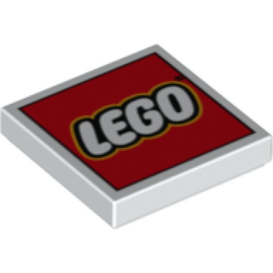 Tile 2 x 2 with LEGO Logo Type 2 Pattern