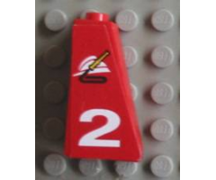 Slope 75 2 x 1 x 3 with Firefighter Logo and 2 Pattern Left (Sticker) - Set 8280