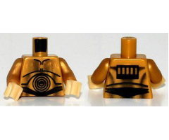 Torso SW C-3PO Pattern / Pearl Gold Arms / Pearl Light Gold Hands