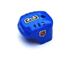 Sports Hockey Helmet with NHL Logo Both Sides and Black Number 3 Pattern (Stickers) - Set 3542