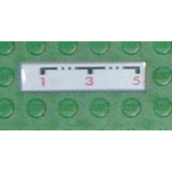 Tile 1 x 4 with '1-3-5' Gearbox Pattern (Sticker) - Set 8448