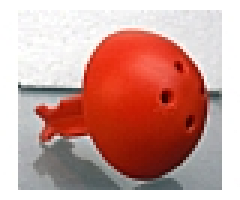 Duplo Cannon Ball 1/2 with Large Axle Connector and 4 Holes in Top