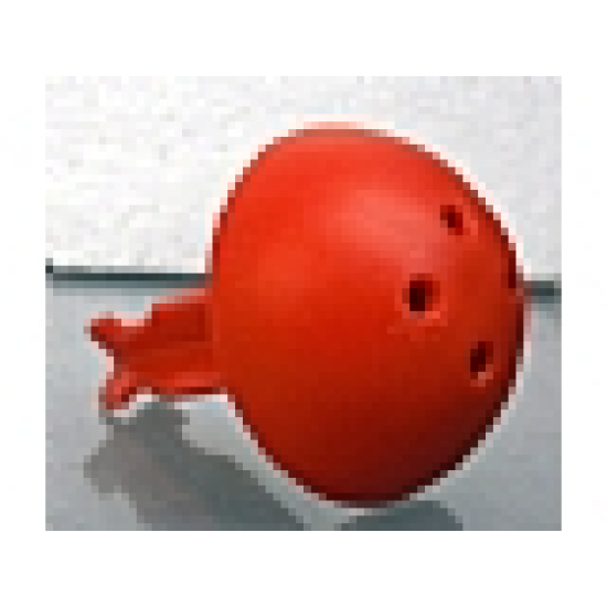 Duplo Cannon Ball 1/2 with Large Axle Connector and 4 Holes in Top