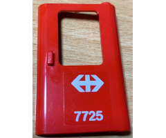 Door 1 x 4 x 5 Train Right with White Double Arrow (Swiss Federal Railways) and '7725' Pattern (Sticker) - Set 7725