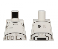 Torso SW Armor Stormtrooper Ep. 7 with Black, Gray and Dark Gray Lines Pattern