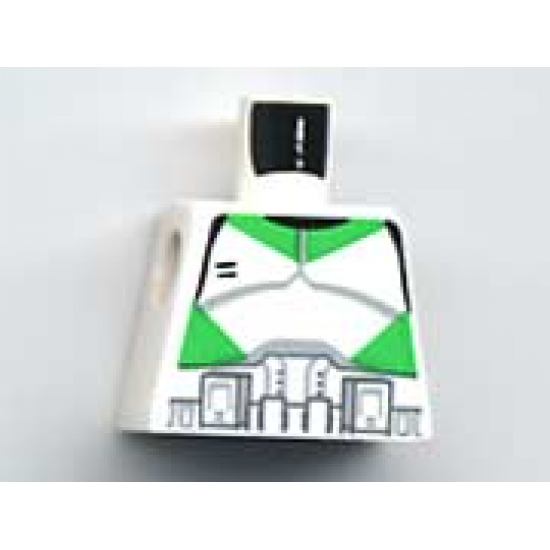 Torso SW Armor Clone Trooper with Green Stripes Pattern
