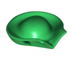 Minifigure, Headgear Hat, Pirate Circular with Fold in Brim and Lime Line around Brim Pattern