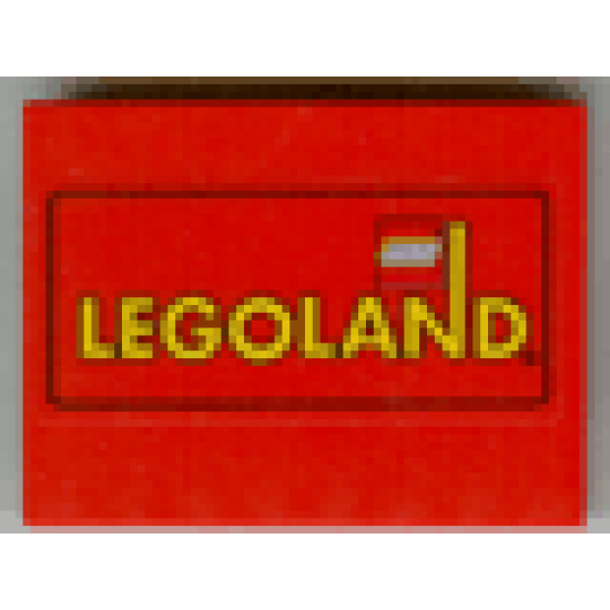 Slope 10 6 x 8 with Legoland Pattern (Sticker) - Set 3432