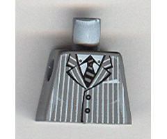 Torso Suit Pinstripe Jacket and Striped Tie Pattern