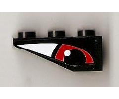 Slope, Inverted 33 3 x 1 with Red Eye Right Pattern (Sticker) - Set 8277
