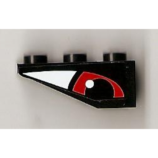 Slope, Inverted 33 3 x 1 with Red Eye Right Pattern (Sticker) - Set 8277