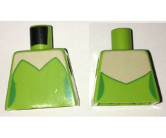 Torso Female Strapless Top with Light Nougat Neck Pattern