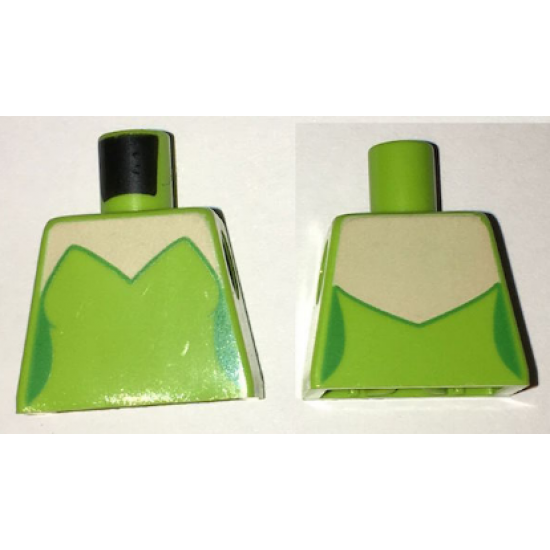 Torso Female Strapless Top with Light Nougat Neck Pattern