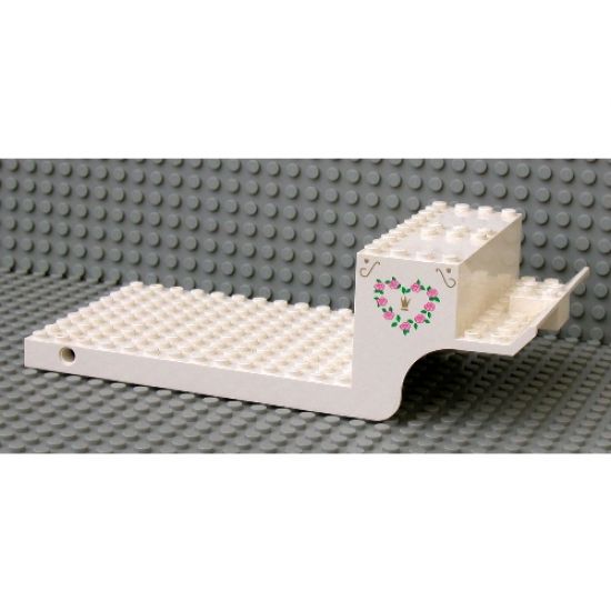 Vehicle, Base 10 X 20 Belville Horse Carriage with Crown and Flower Heart Pattern