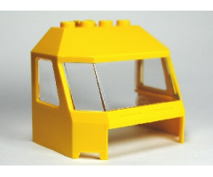 Windscreen 4 x 6 x 4 Cab with Hinge and 1 x 4 Bottom Cutout, Trans-Clear Glass