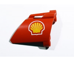 Technic, Panel Fairing #22 Large Short, Small Hole, Side A with Shell Logo Pattern (Sticker) - Set 8674