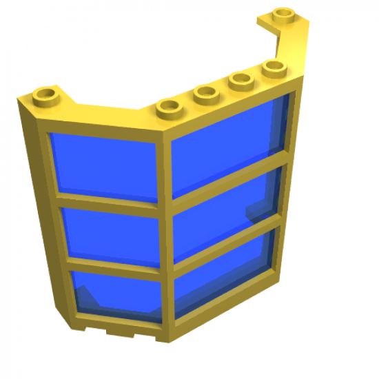 Window Bay 3 x 8 x 6 with Trans-Dark Blue Glass