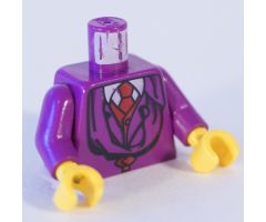 Torso Harry Potter Quirrell Pattern / Purple Arms / Yellow Hands