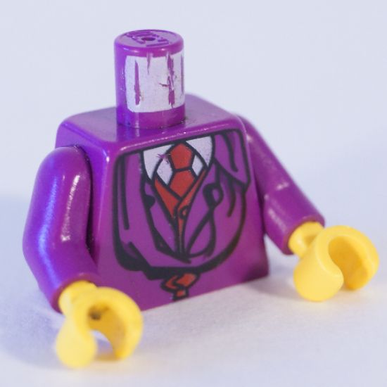 Torso Harry Potter Quirrell Pattern / Purple Arms / Yellow Hands