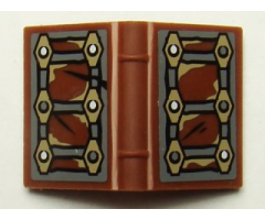 Minifigure, Utensil Book 2 x 3 with Moria Chronicles Pattern (Stickers) - Set 9473