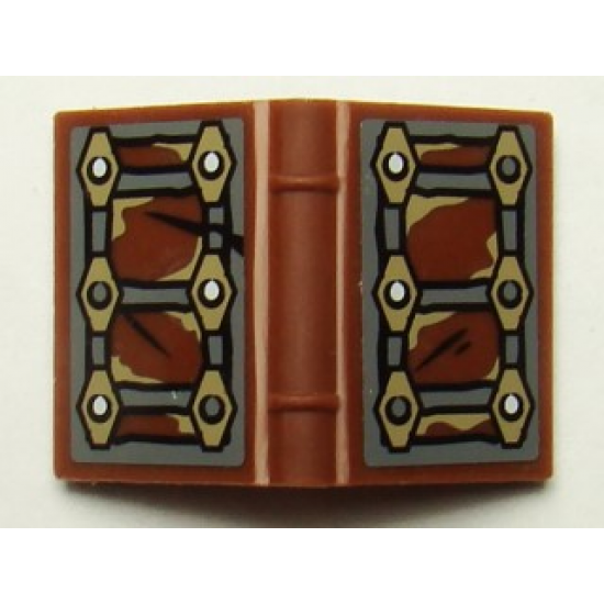 Minifigure, Utensil Book 2 x 3 with Moria Chronicles Pattern (Stickers) - Set 9473